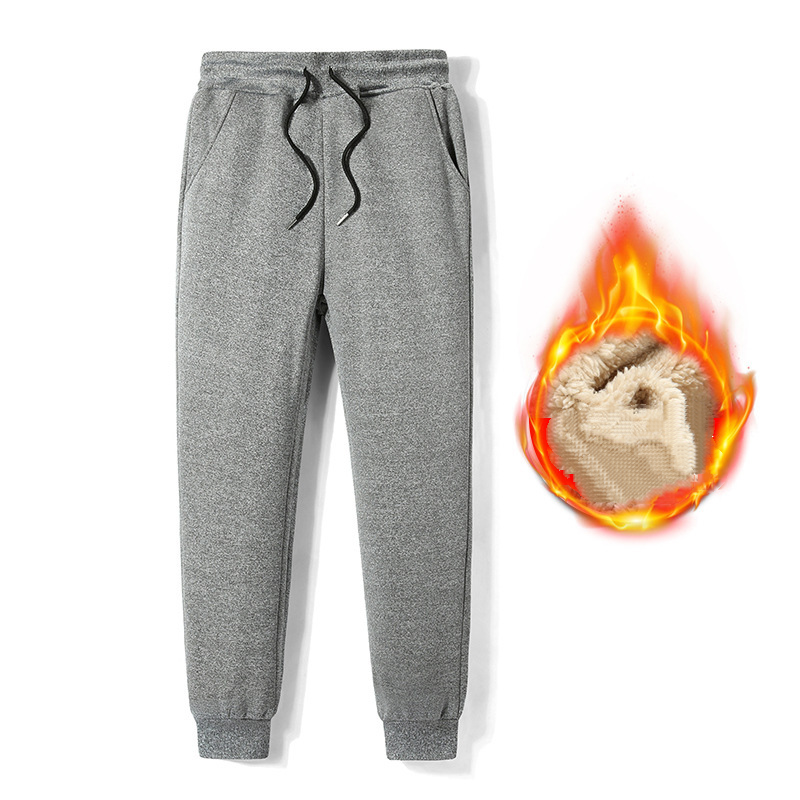 Mens Winter Thermal Warm TrousersFaux Fleece Fur Lined Joggers Sports Pants - Picture 11 of 12