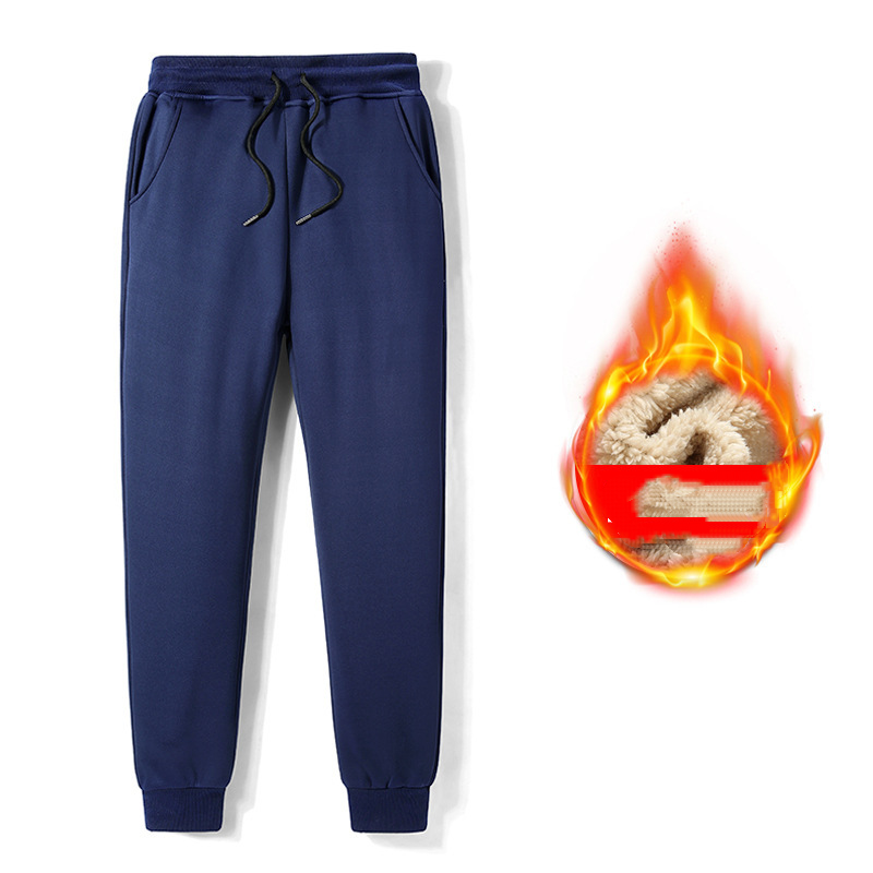 Mens Winter Thermal Warm TrousersFaux Fleece Fur Lined Joggers Sports Pants - Picture 12 of 12