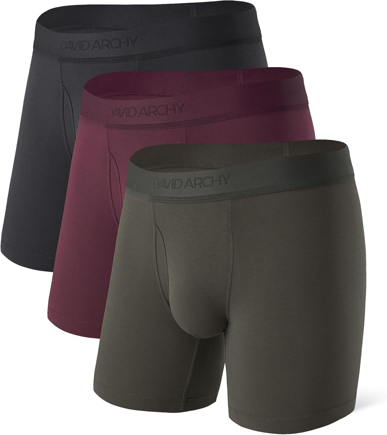 3 Pack Men’s Underwear Soft Comfortable Micro Modal Breathable Fly Boxer Briefs - Picture 19 of 20