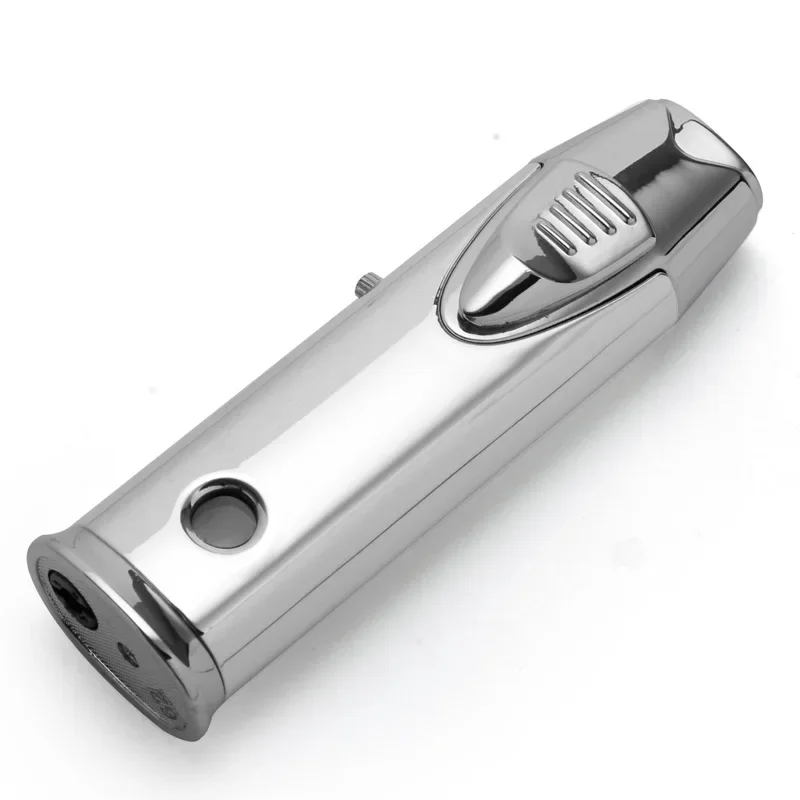Metal Butane Gas Lighter Windproof Blue Flame LighterDual Torch Cigar Lighter - Picture 15 of 18