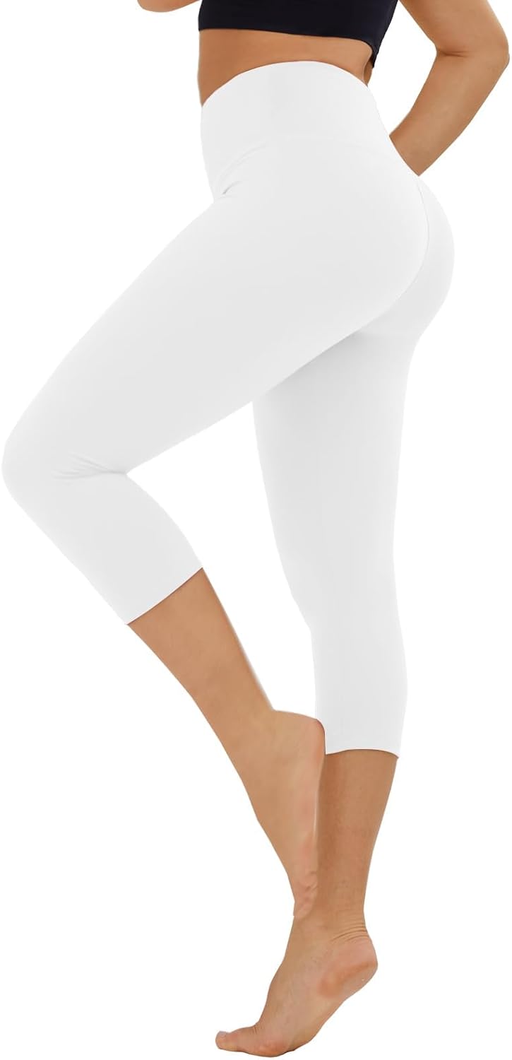 High Waisted Leggings for Women Tummy Control Cycling Workout Pants with Pockets - Picture 28 of 34