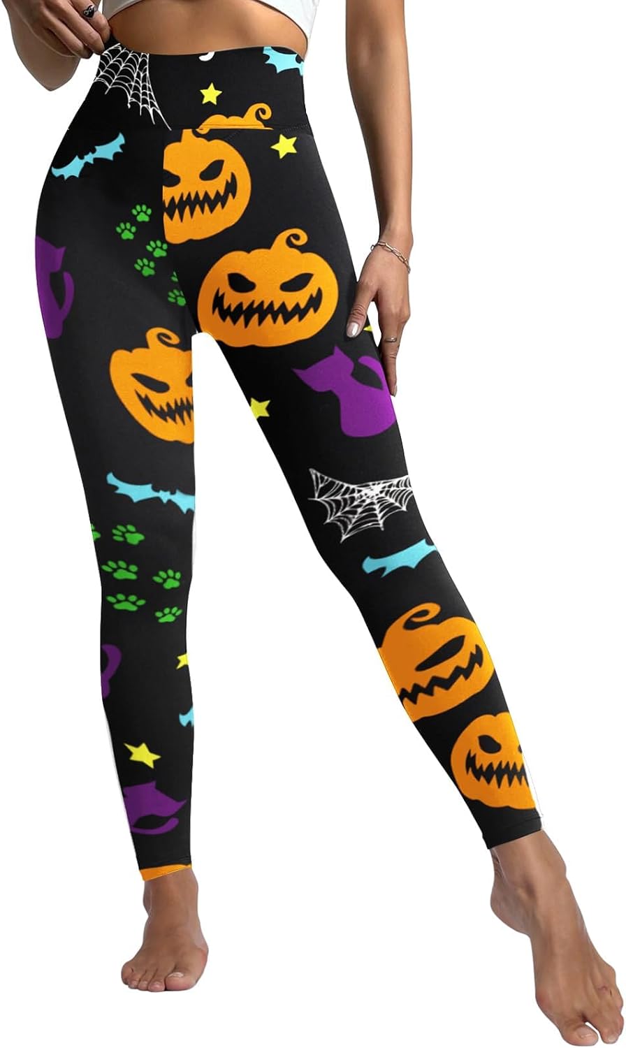 High Waisted Leggings for Women Tummy Control Cycling Workout Pants with Pockets - Picture 30 of 34