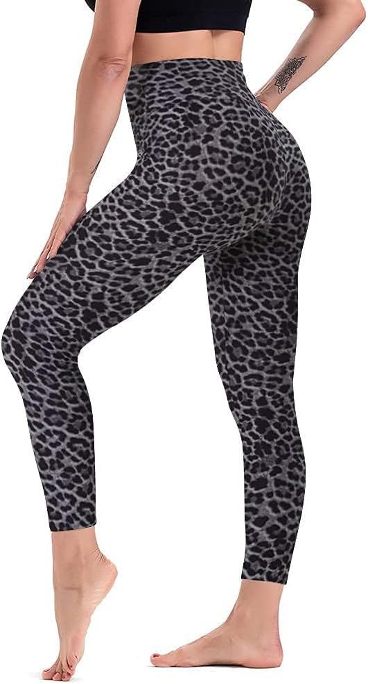 High Waisted Leggings for Women Tummy Control Cycling Workout Pants with Pockets - Picture 31 of 34