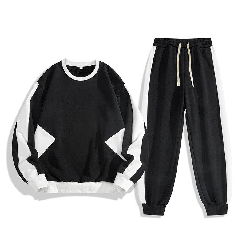 Mens Sweatsuit 2 Piece Sport Tracksuit Jogger Sweatpant Jogging Athletic Outfits - Picture 16 of 16