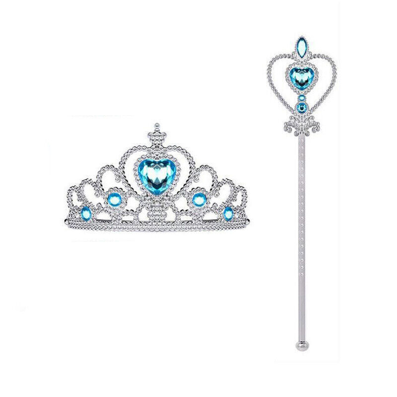 Kids Girls Frozen Elsa Princess Dresses Up Fancy Cosplay Tutu Dress Costume Gift
