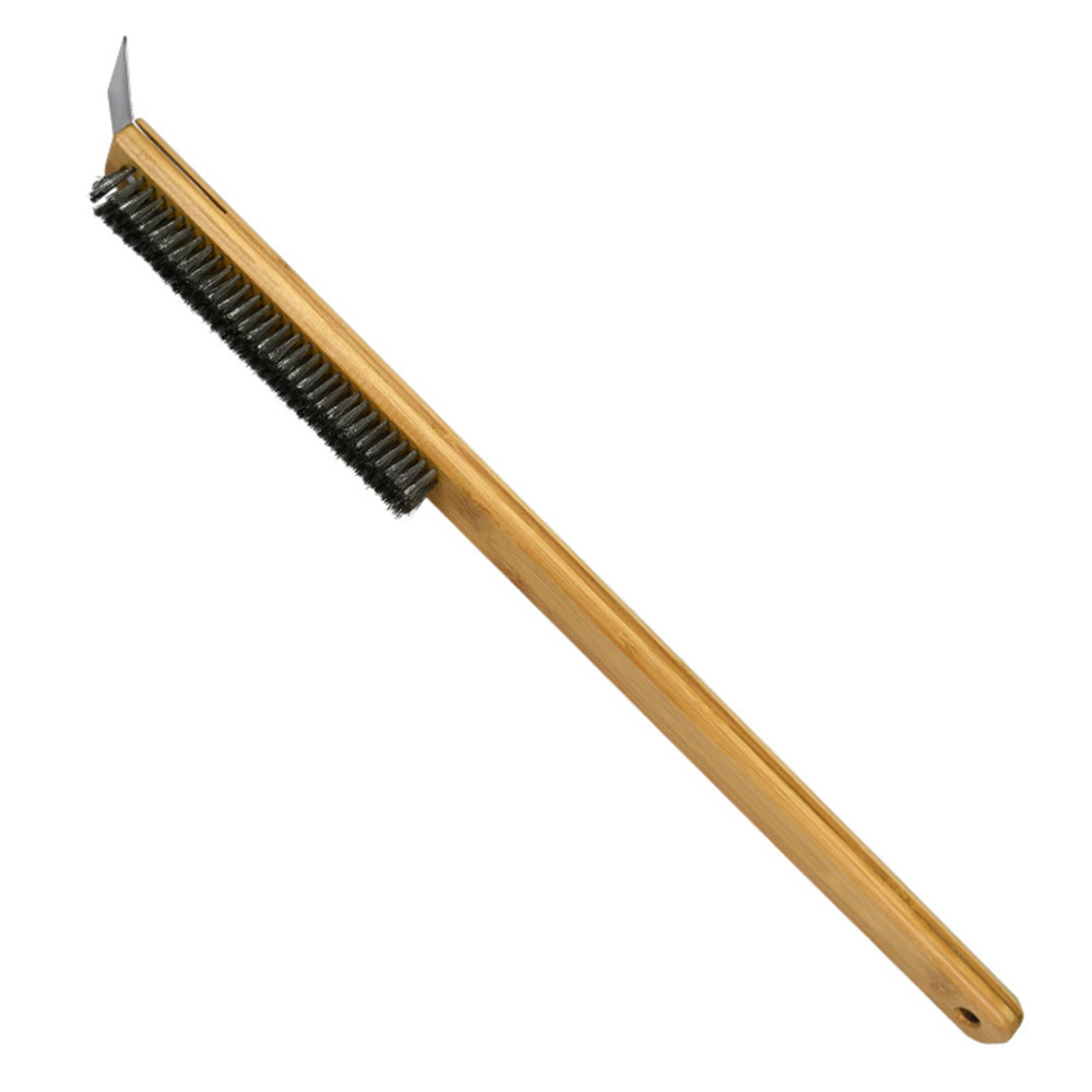 Pizza Oven Grill Long Cleaning Brush Stainless Steel Long Handle Cleaning Brush