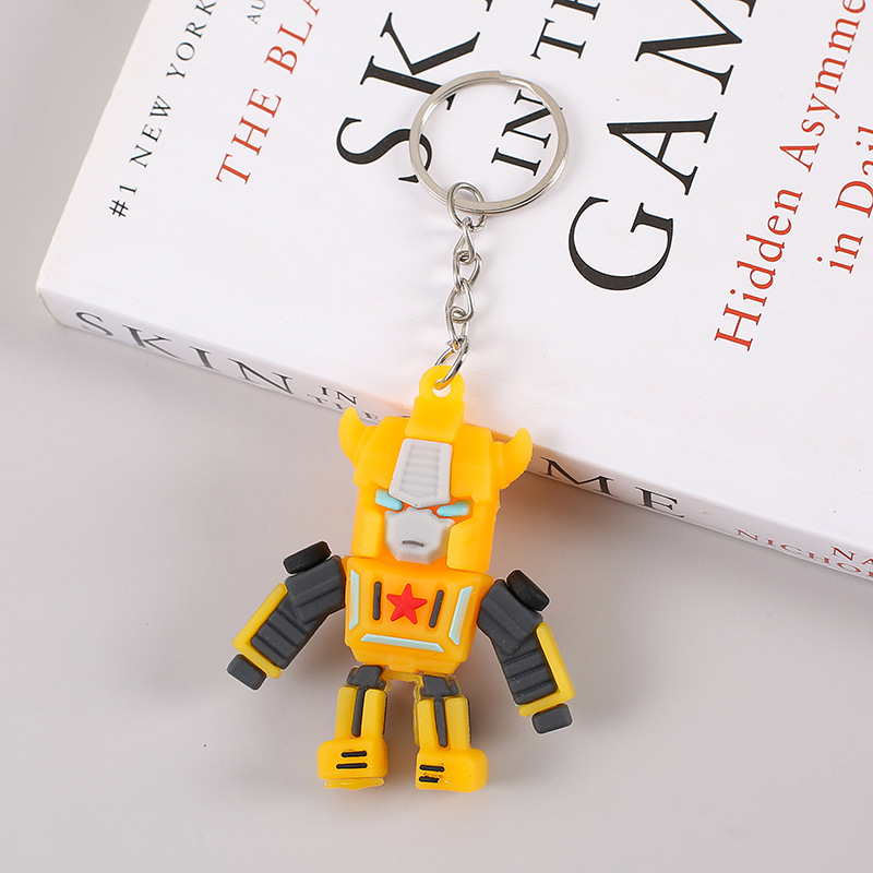 Cartoon Transformers Keychain Optimus Prime Bumblebee Pendant Car Keychain Gifts - Picture 20 of 25