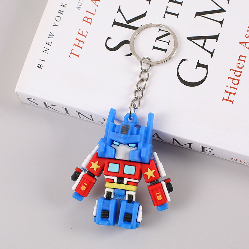 Cartoon Transformers Keychain Optimus Prime Bumblebee Pendant Car Keychain Gifts - Picture 22 of 25