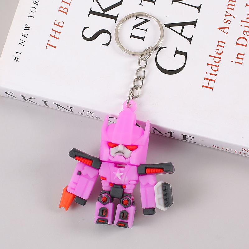 Cartoon Transformers Keychain Optimus Prime Bumblebee Pendant Car Keychain Gifts - Picture 23 of 25