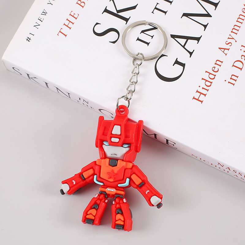 Cartoon Transformers Keychain Optimus Prime Bumblebee Pendant Car Keychain Gifts - Picture 25 of 25