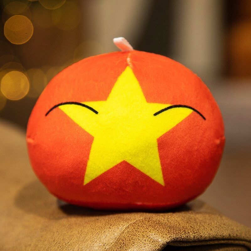 10Cm Country Ball Plush Toys Polandball Pendant Countryball Country Flag Balls - Picture 30 of 49