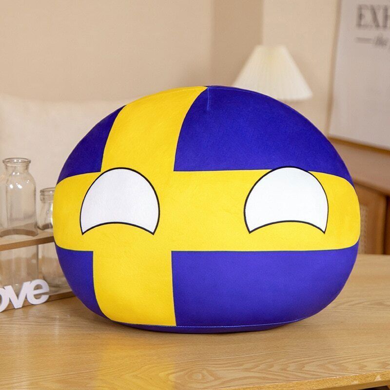10Cm Country Ball Plush Toys Polandball Pendant Countryball Country Flag Balls - Picture 33 of 49