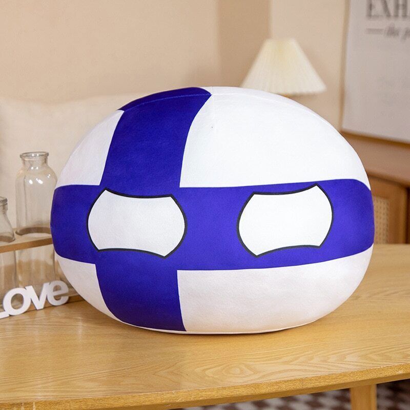 10Cm Country Ball Plush Toys Polandball Pendant Countryball Country Flag Balls - Picture 34 of 49
