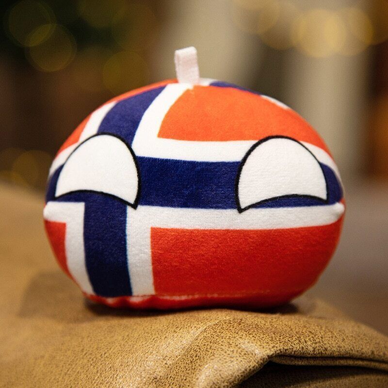 10Cm Country Ball Plush Toys Polandball Pendant Countryball Country Flag Balls - Picture 35 of 49
