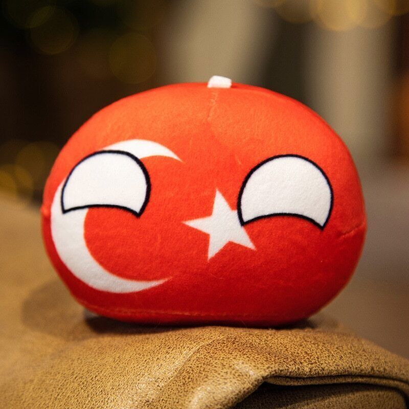 10Cm Country Ball Plush Toys Polandball Pendant Countryball Country Flag Balls - Picture 38 of 49