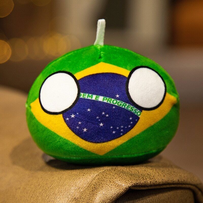 10Cm Country Ball Plush Toys Polandball Pendant Countryball Country Flag Balls - Picture 39 of 49