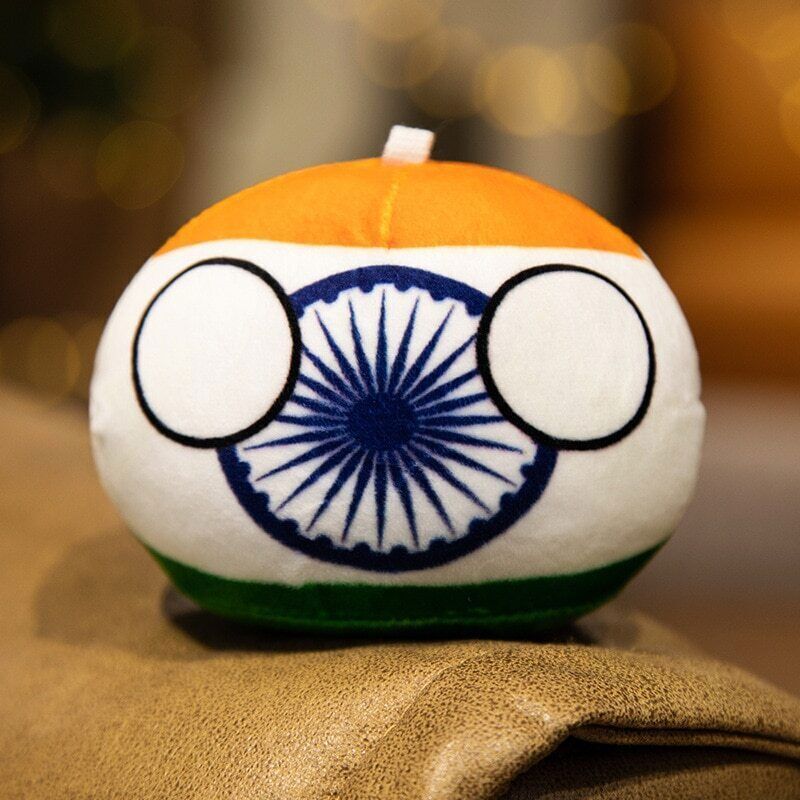 10Cm Country Ball Plush Toys Polandball Pendant Countryball Country Flag Balls - Picture 40 of 49
