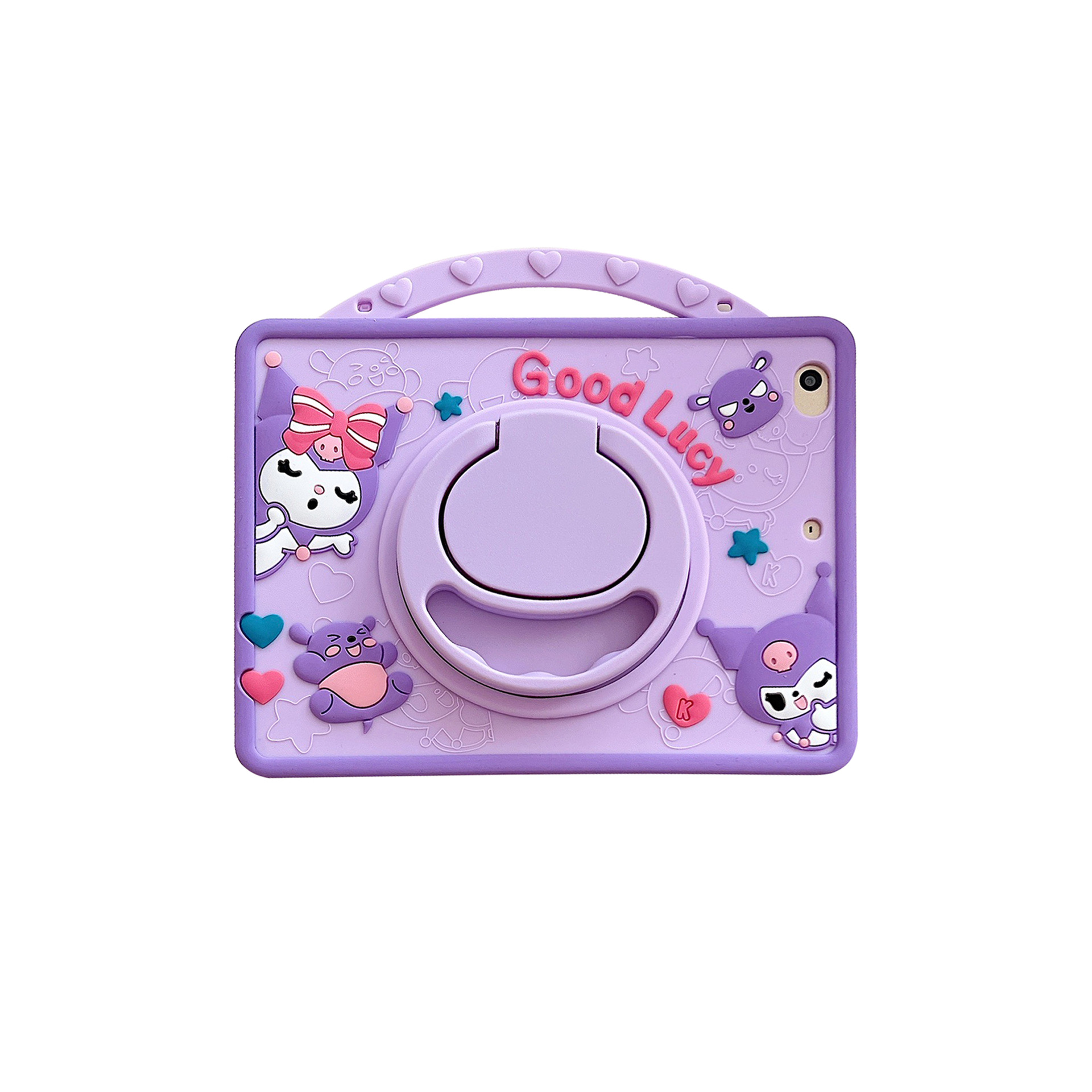 Kuromi Kids Shockproof Case Strap For iPad7/8/9/10thSamsungA7/8/9 S6 360Rotation - Picture 10 of 14