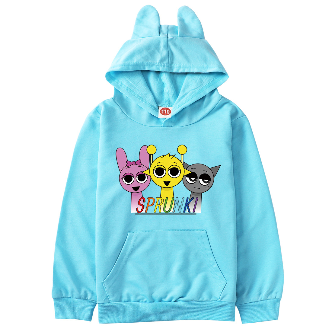 Kids Girls Boys Sprunki Hoodie Christmas Hoodie T-shirt Jumper Top Pullover Gift - Picture 17 of 27