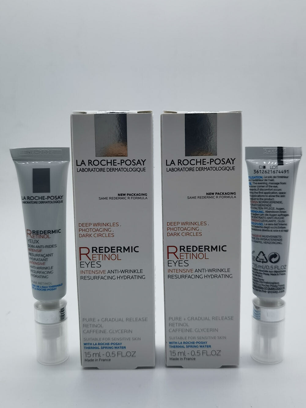 15ml La Roche-Posay Redermic R Eyes Retinol Eye Cream Anti-Aging Eye Cream US