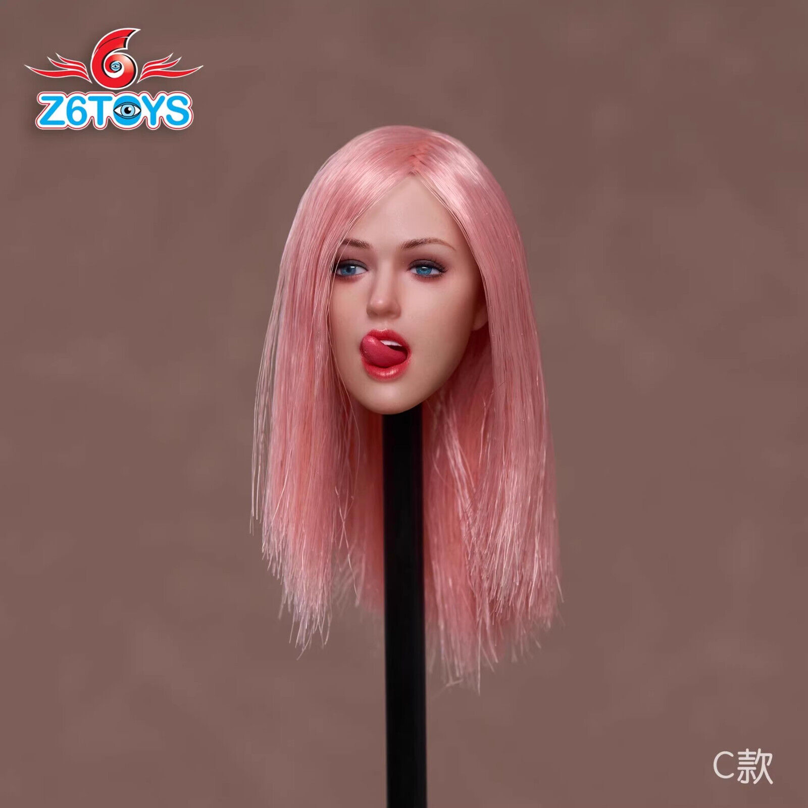 Z6TOYS ZC009 1/6 Movable Eyes Beauty Girl Head Sculpt For 12" Female Figure - Picture 34 of 48
