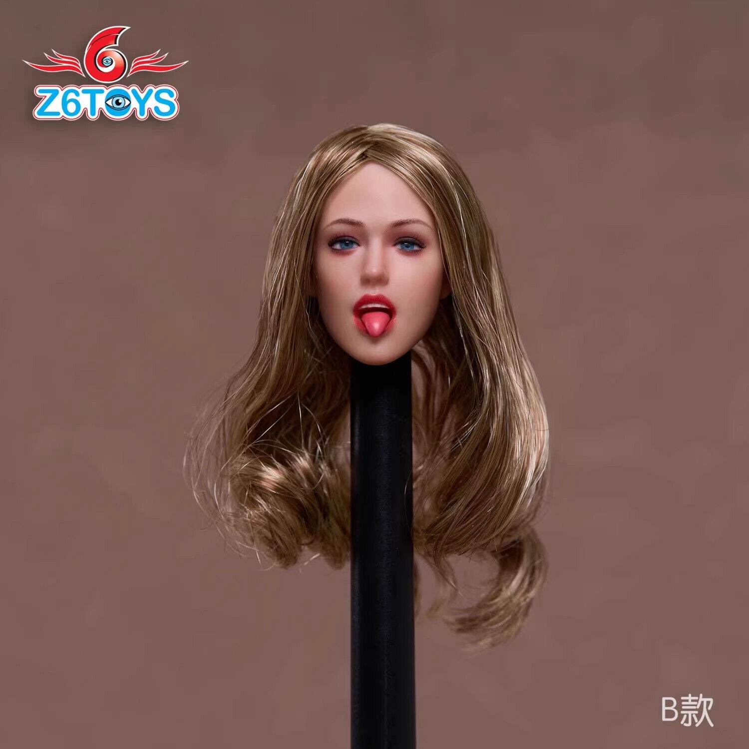 Z6TOYS ZC009 1/6 Movable Eyes Beauty Girl Head Sculpt For 12" Female Figure - Picture 30 of 48