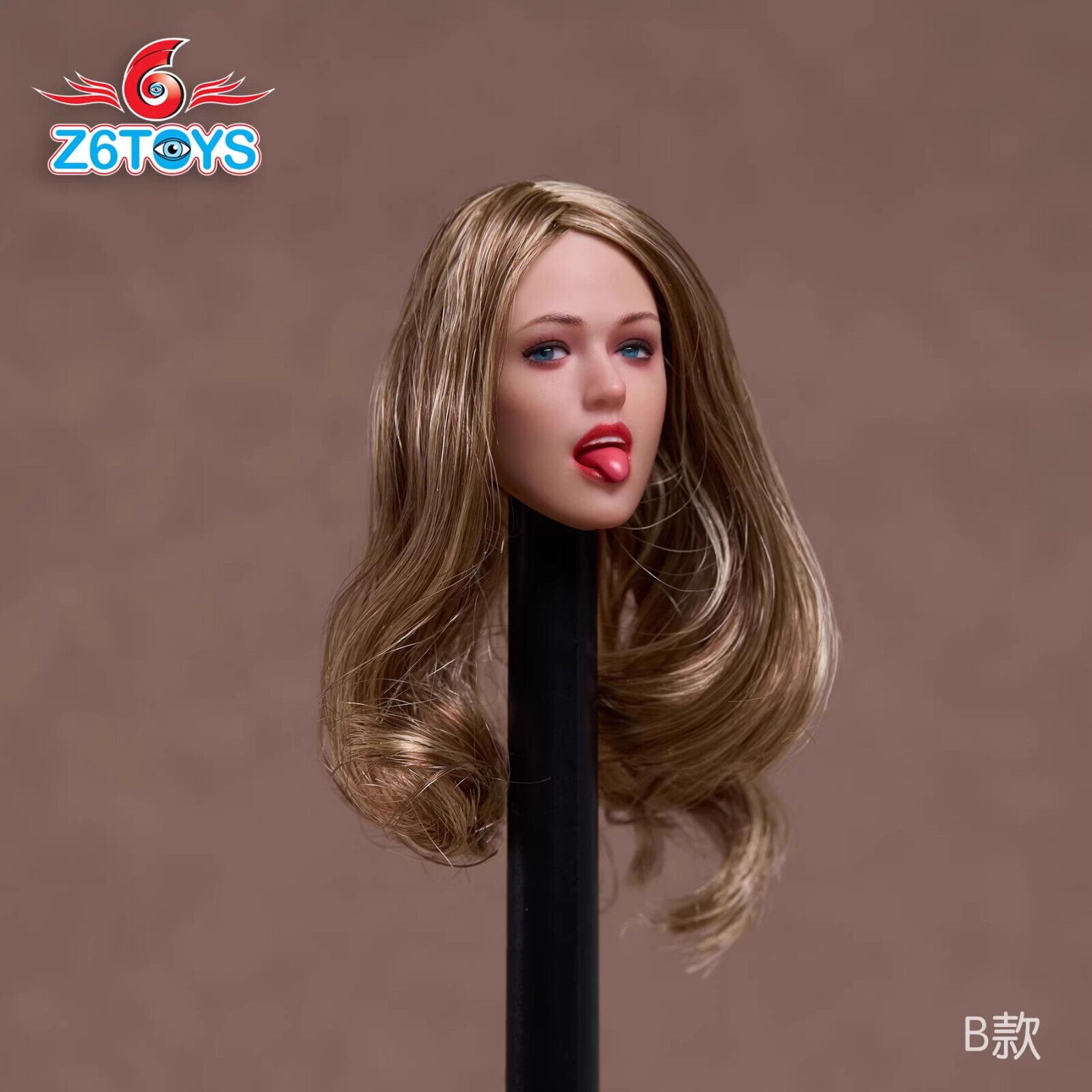 Z6TOYS ZC009 1/6 Movable Eyes Beauty Girl Head Sculpt For 12" Female Figure - Picture 31 of 48