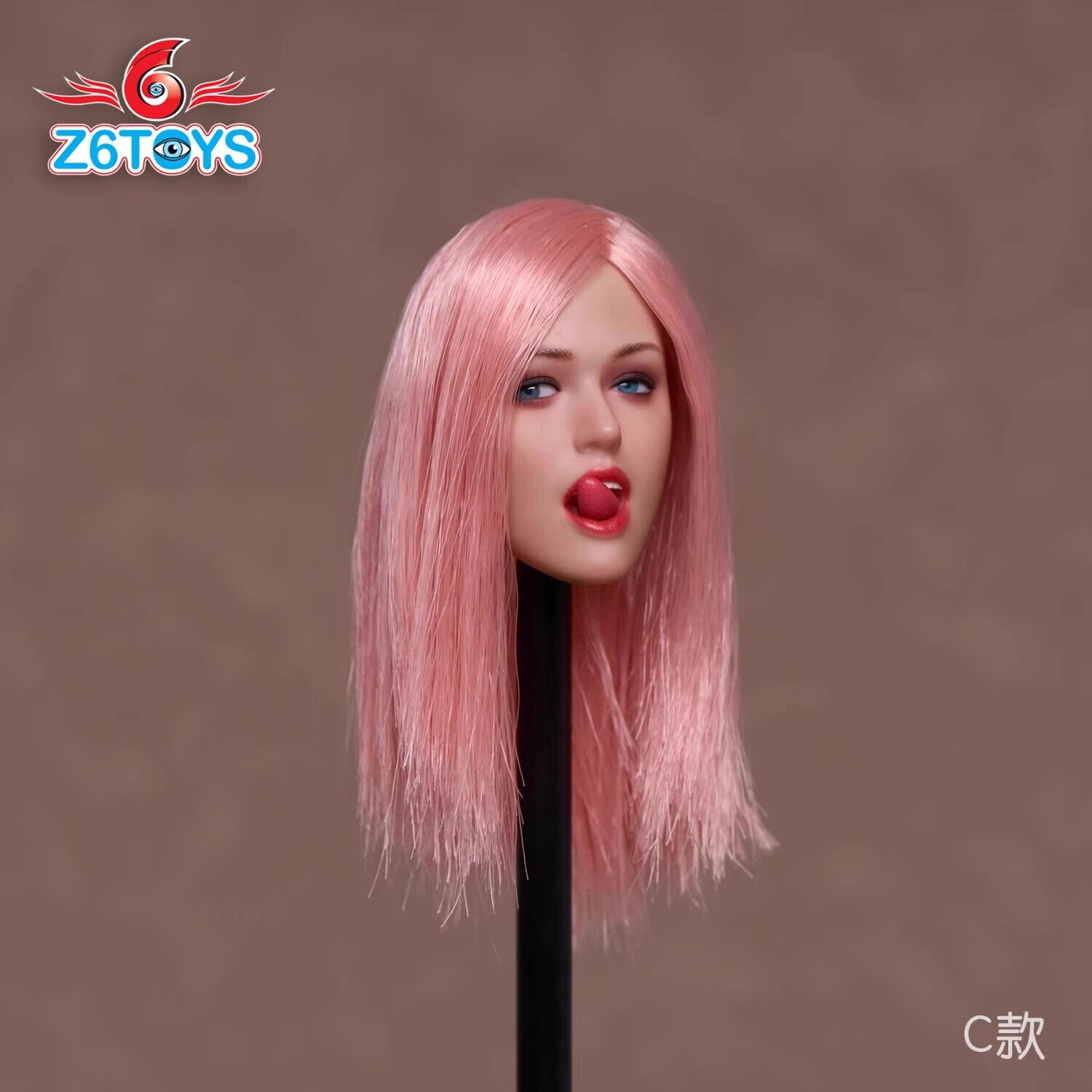 Z6TOYS ZC009 1/6 Movable Eyes Beauty Girl Head Sculpt For 12" Female Figure - Picture 36 of 48