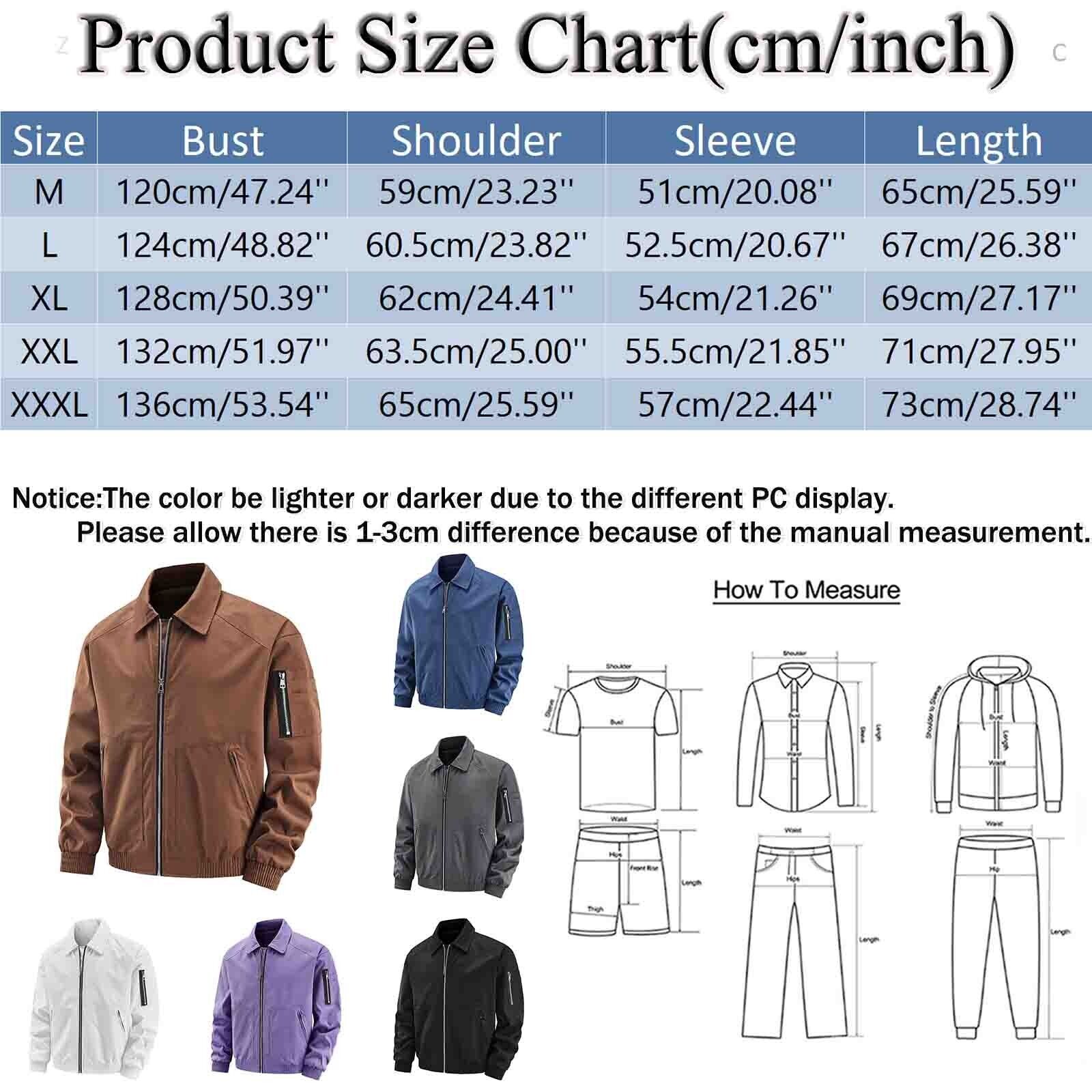 Chaqueta de béisbol de color liso para hombre al aire libre primavera/otoño piloto chaqueta de vuelo abrigo - Imagen 37 de 40
