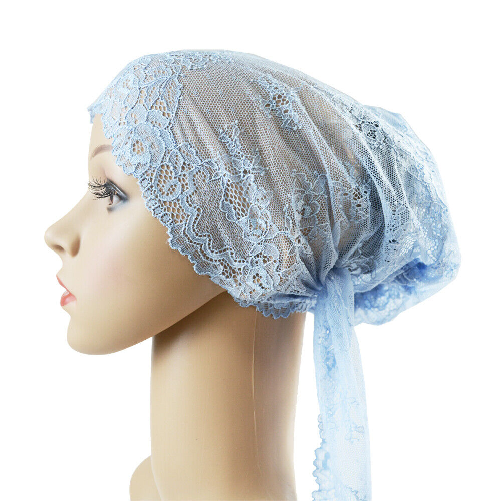 Women Lady Lace Caps Muslim Turban Wrap Hair Loss Hats Beanie Cover Underscarf - Picture 23 of 35
