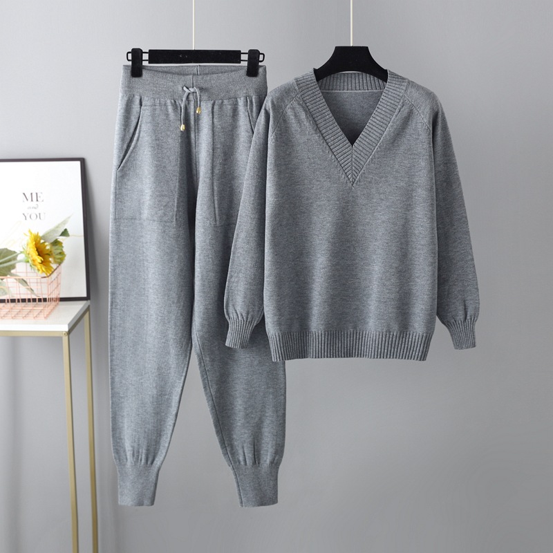 Neu Pullover Haremshose Set Freizeitpullover Pulli Strickpullover Zweiteiler Set - Bild 25 von 30