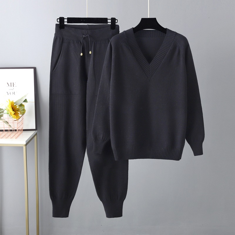 Neu Pullover Haremshose Set Freizeitpullover Pulli Strickpullover Zweiteiler Set - Bild 26 von 30