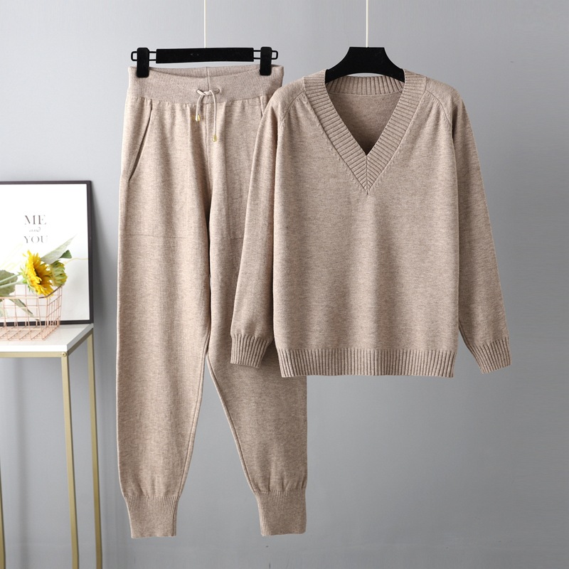 Neu Pullover Haremshose Set Freizeitpullover Pulli Strickpullover Zweiteiler Set - Bild 28 von 30