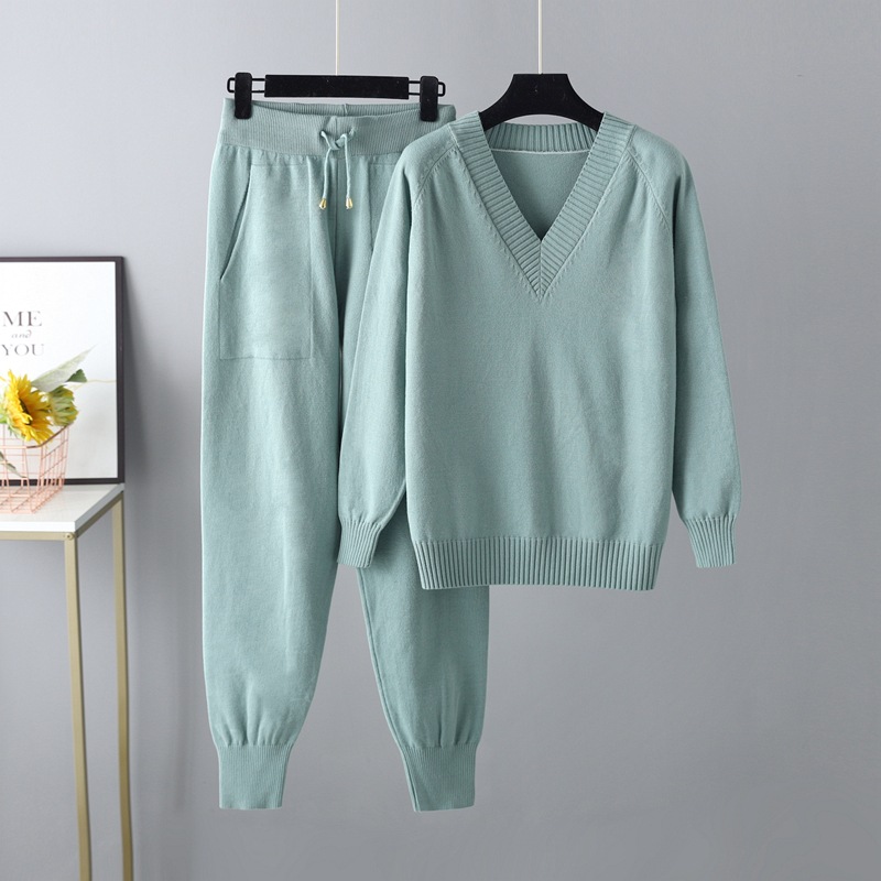 Neu Pullover Haremshose Set Freizeitpullover Pulli Strickpullover Zweiteiler Set - Bild 29 von 30
