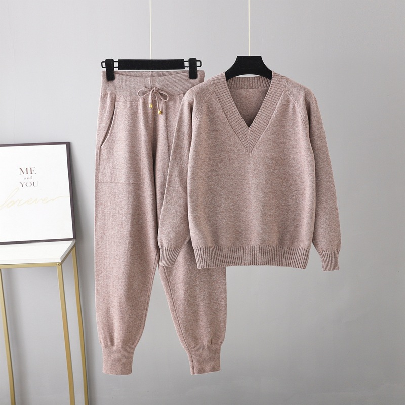 Neu Pullover Haremshose Set Freizeitpullover Pulli Strickpullover Zweiteiler Set - Bild 30 von 30