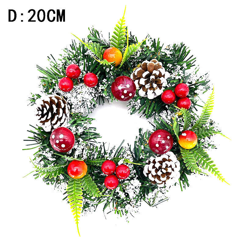 20/30/40cm Large Artificial Christmas Berry Wreath For Front Door Garland Decor