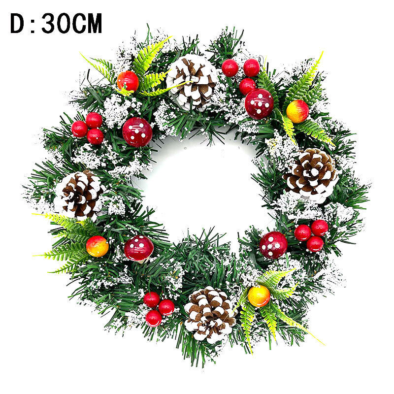 20/30/40cm Large Artificial Christmas Berry Wreath For Front Door Garland Decor