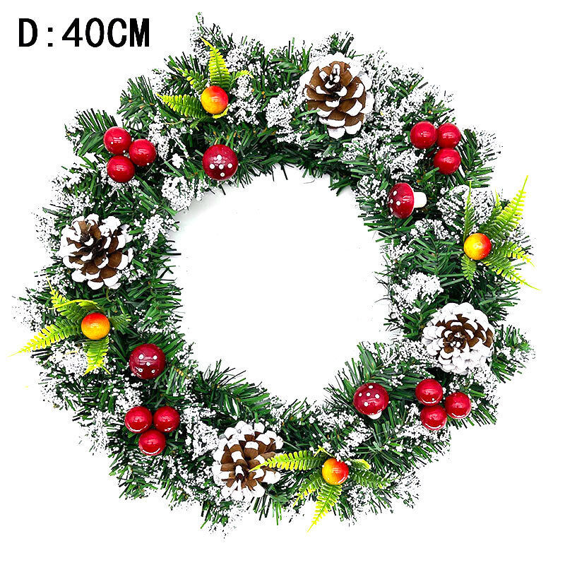 20/30/40cm Large Artificial Christmas Berry Wreath For Front Door Garland Decor