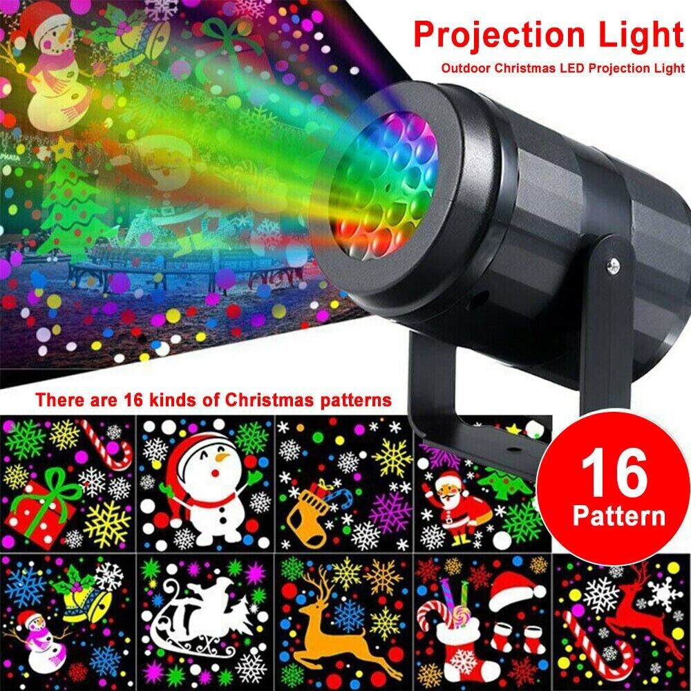 Christmas LED Laser Projector Lights Rotate Projection Lamp Indoor Outdoor Decor - Picture 11 of 45