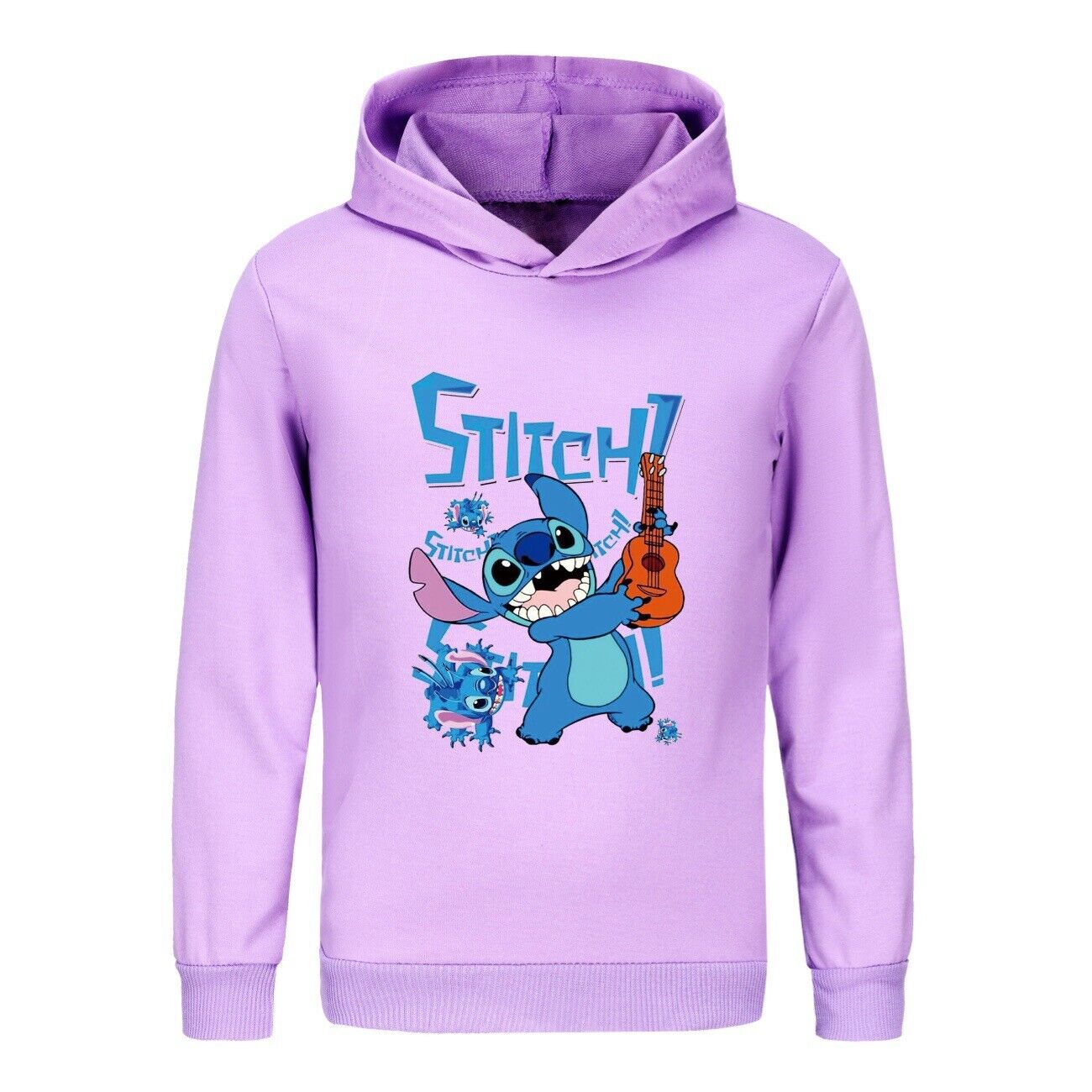 Kids Boys Girls Cute Angel Stitch Casual Hoodie Jumper Pullover Long Sleeve Tops - Picture 42 of 51