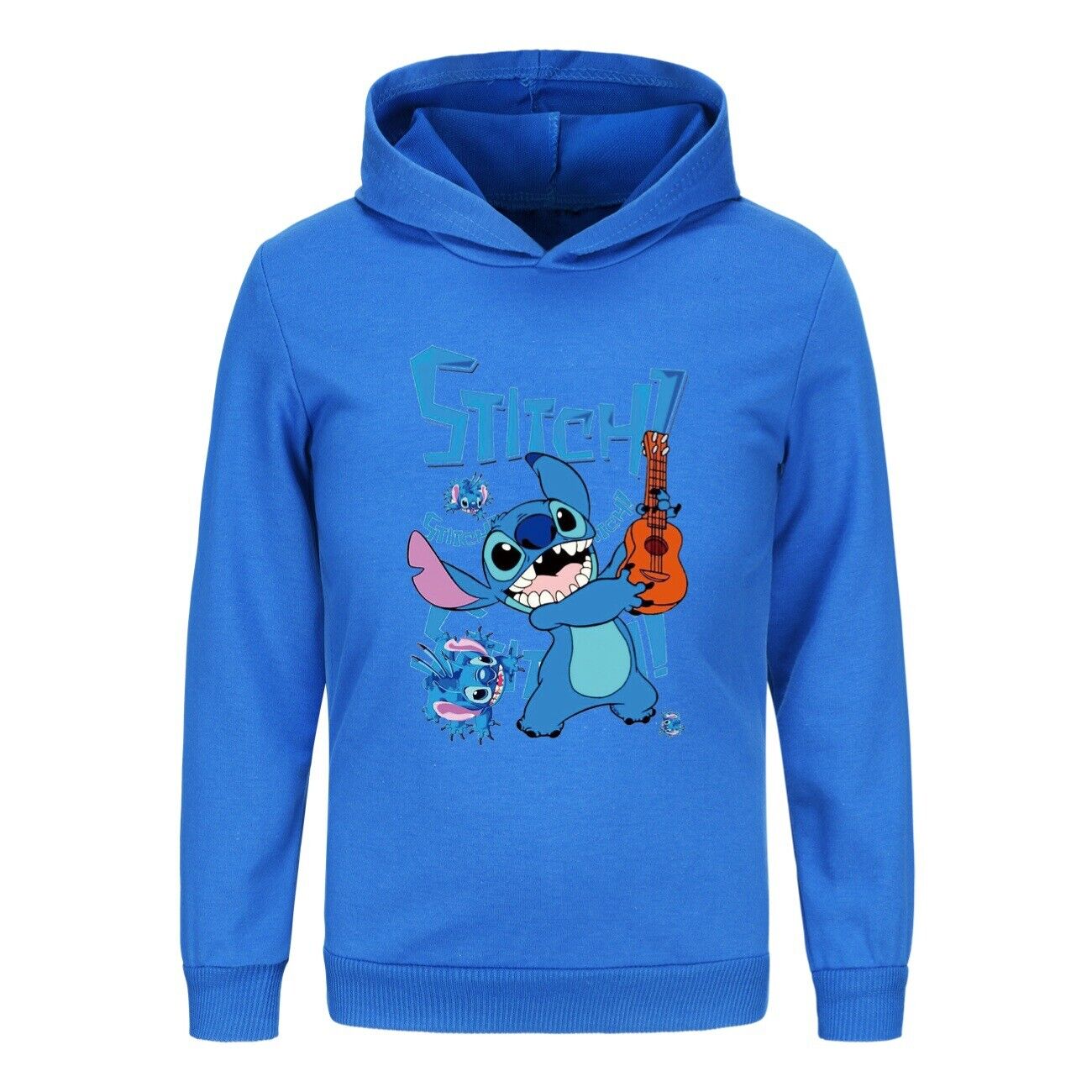 Kids Boys Girls Cute Angel Stitch Casual Hoodie Jumper Pullover Long Sleeve Tops - Picture 48 of 51