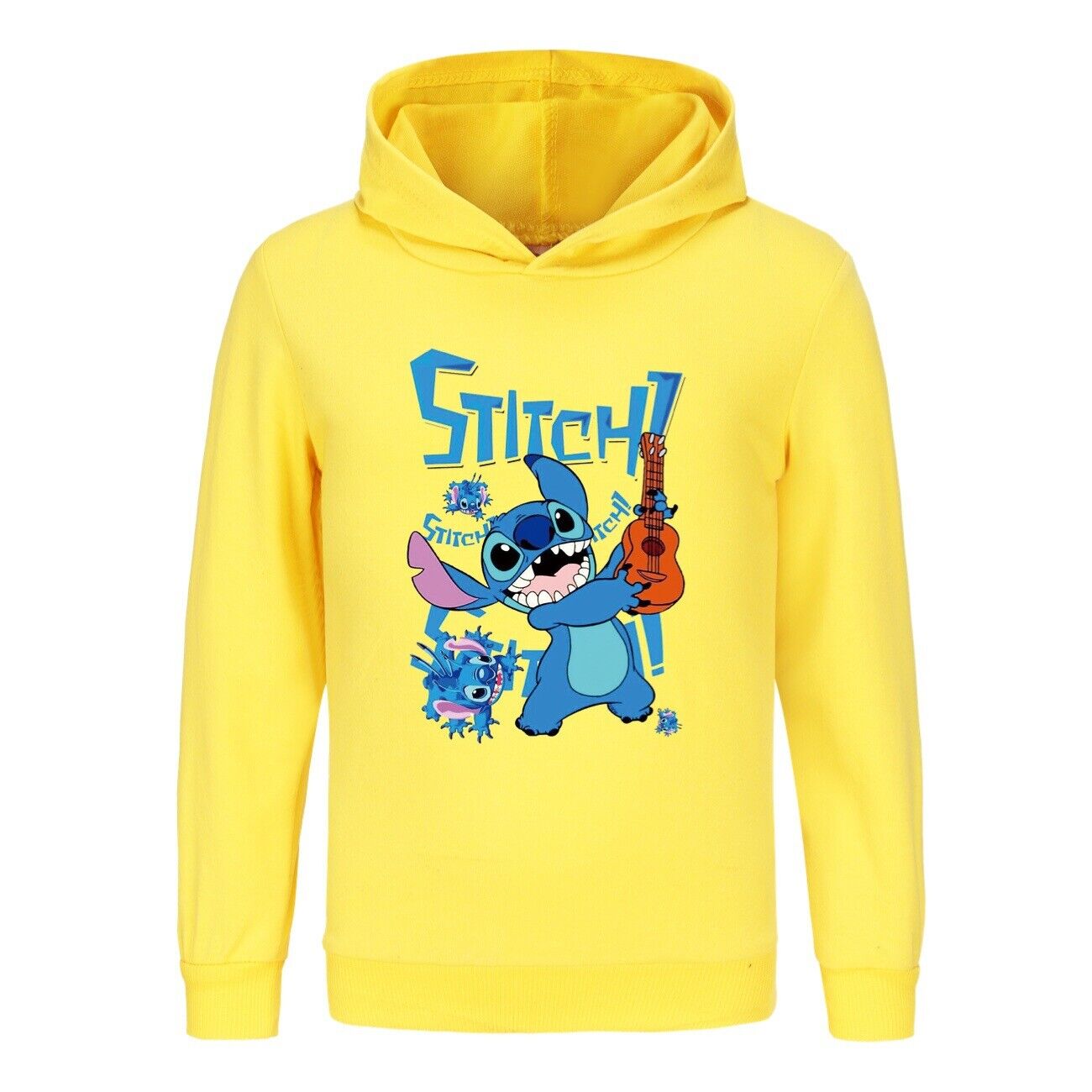 Kids Boys Girls Cute Angel Stitch Casual Hoodie Jumper Pullover Long Sleeve Tops - Picture 40 of 51