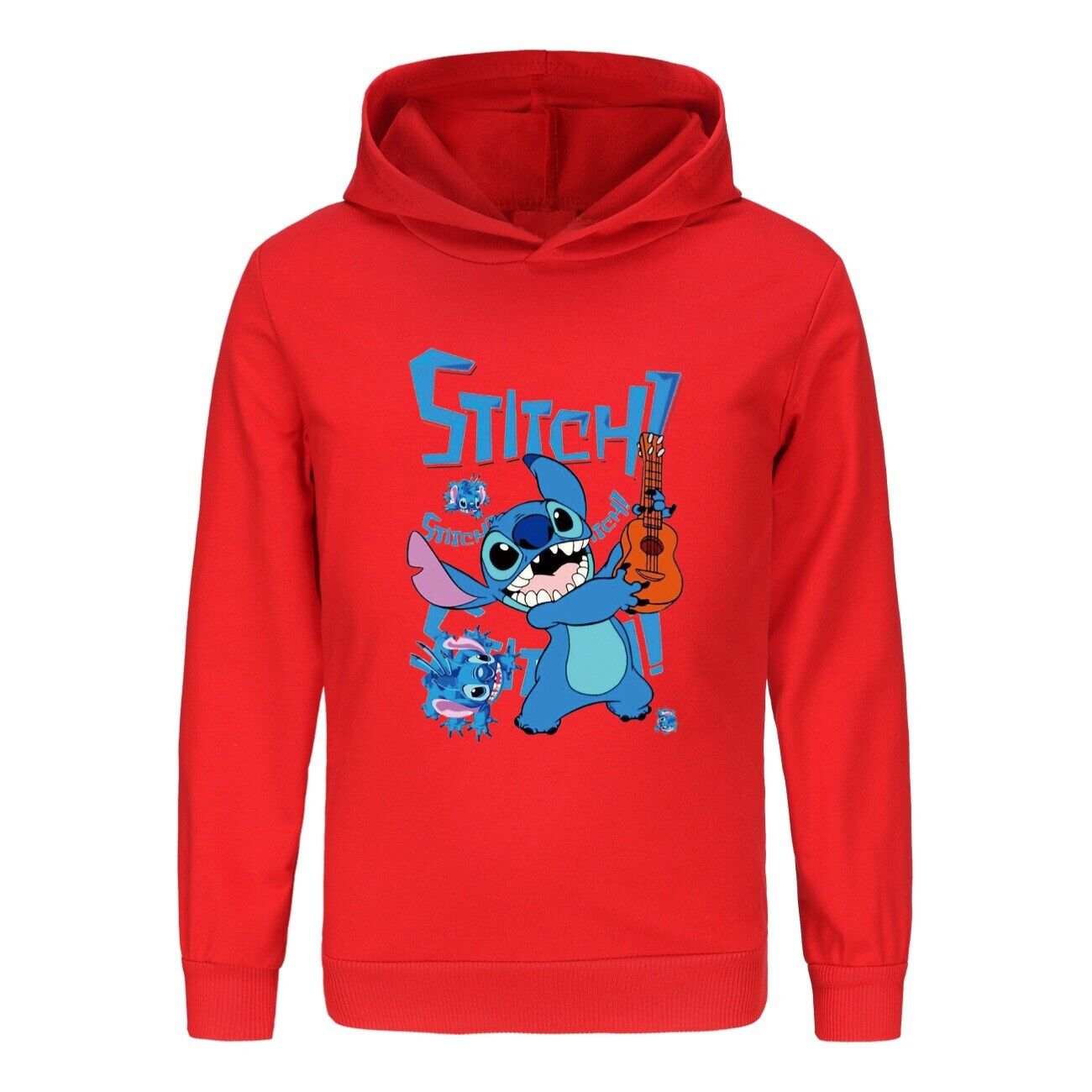 Kids Boys Girls Cute Angel Stitch Casual Hoodie Jumper Pullover Long Sleeve Tops - Picture 41 of 51
