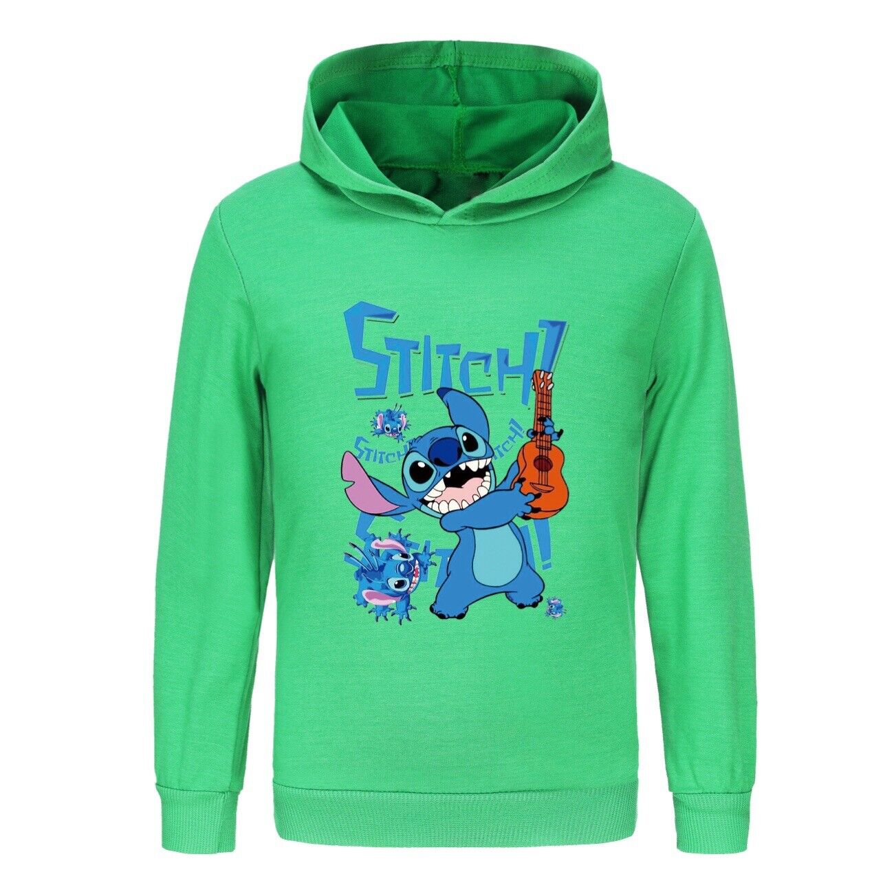 Kids Boys Girls Cute Angel Stitch Casual Hoodie Jumper Pullover Long Sleeve Tops - Picture 44 of 51