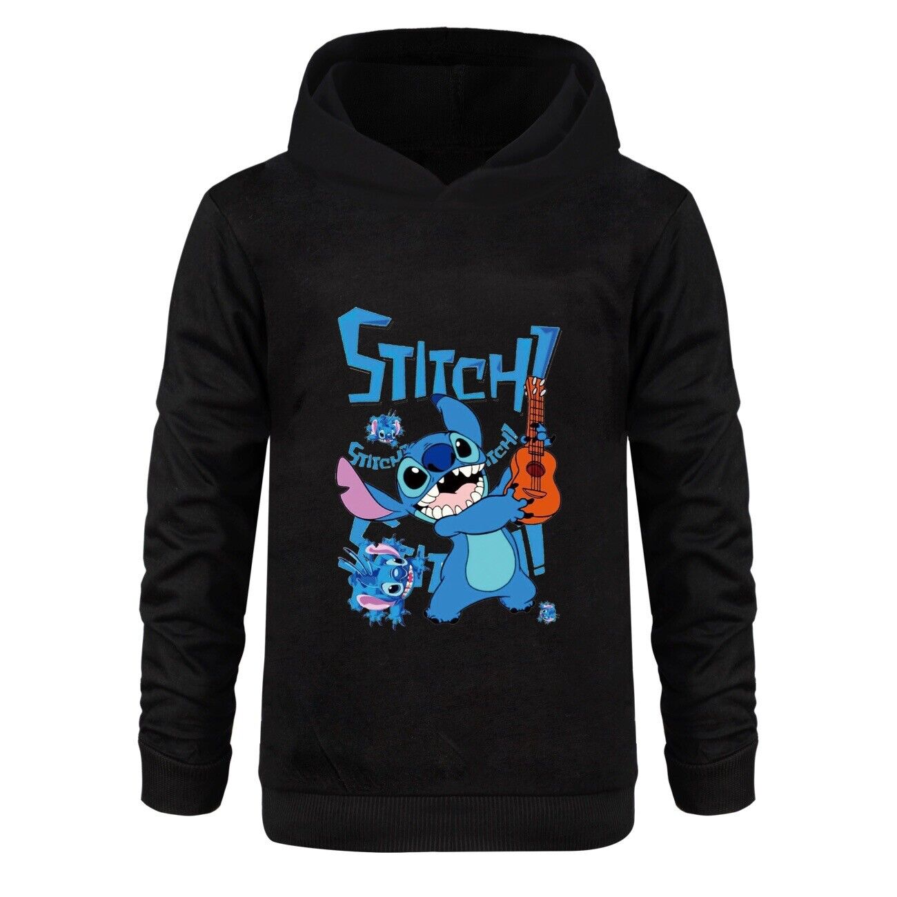 Kids Boys Girls Cute Angel Stitch Casual Hoodie Jumper Pullover Long Sleeve Tops - Picture 45 of 51