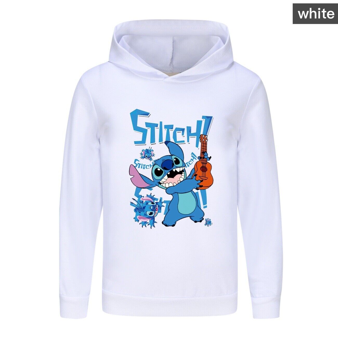 Kids Boys Girls Cute Angel Stitch Casual Hoodie Jumper Pullover Long Sleeve Tops - Picture 38 of 51