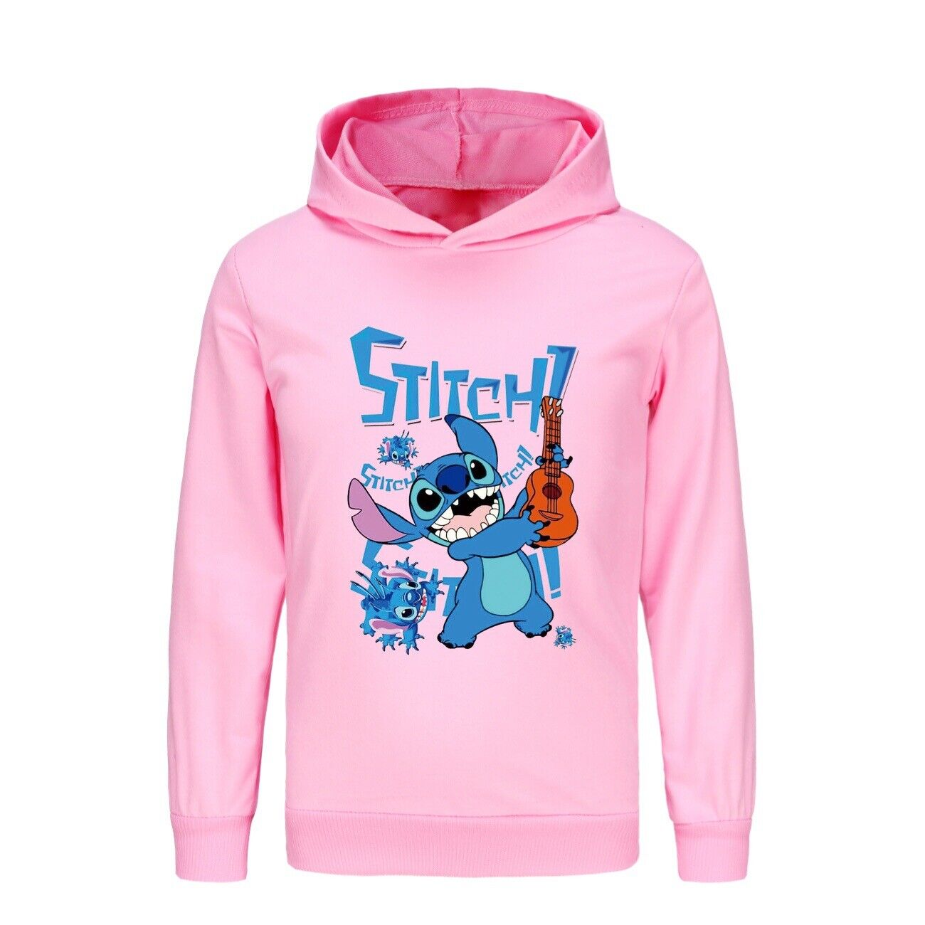 Kids Boys Girls Cute Angel Stitch Casual Hoodie Jumper Pullover Long Sleeve Tops - Picture 39 of 51