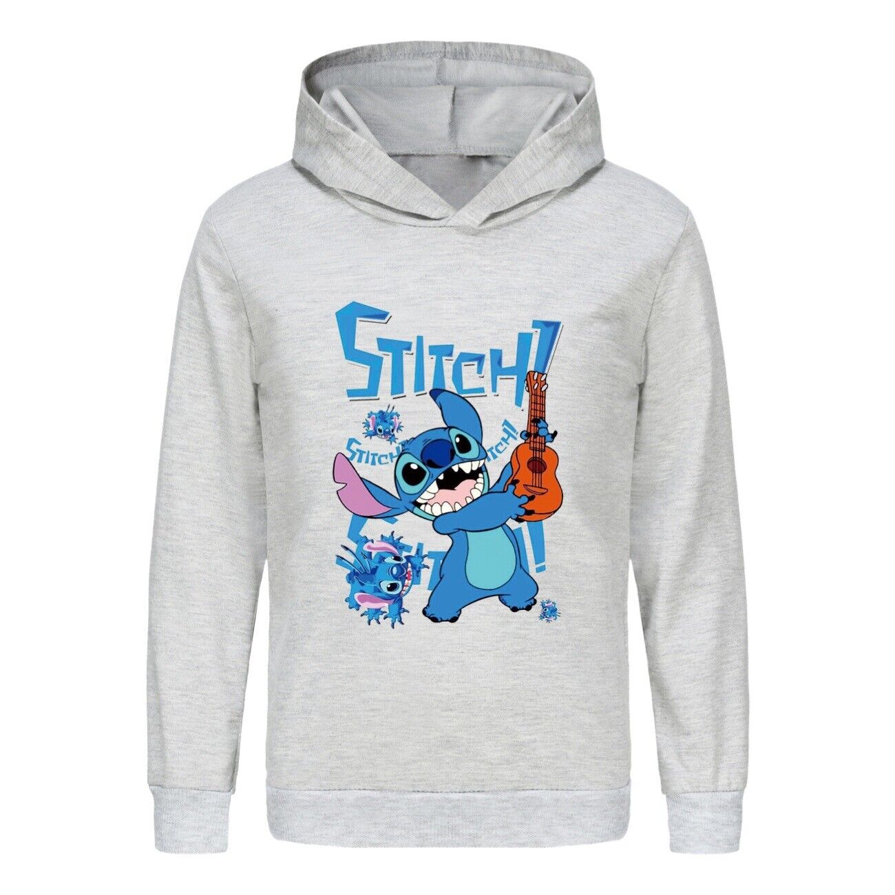 Kids Boys Girls Cute Angel Stitch Casual Hoodie Jumper Pullover Long Sleeve Tops - Picture 43 of 51