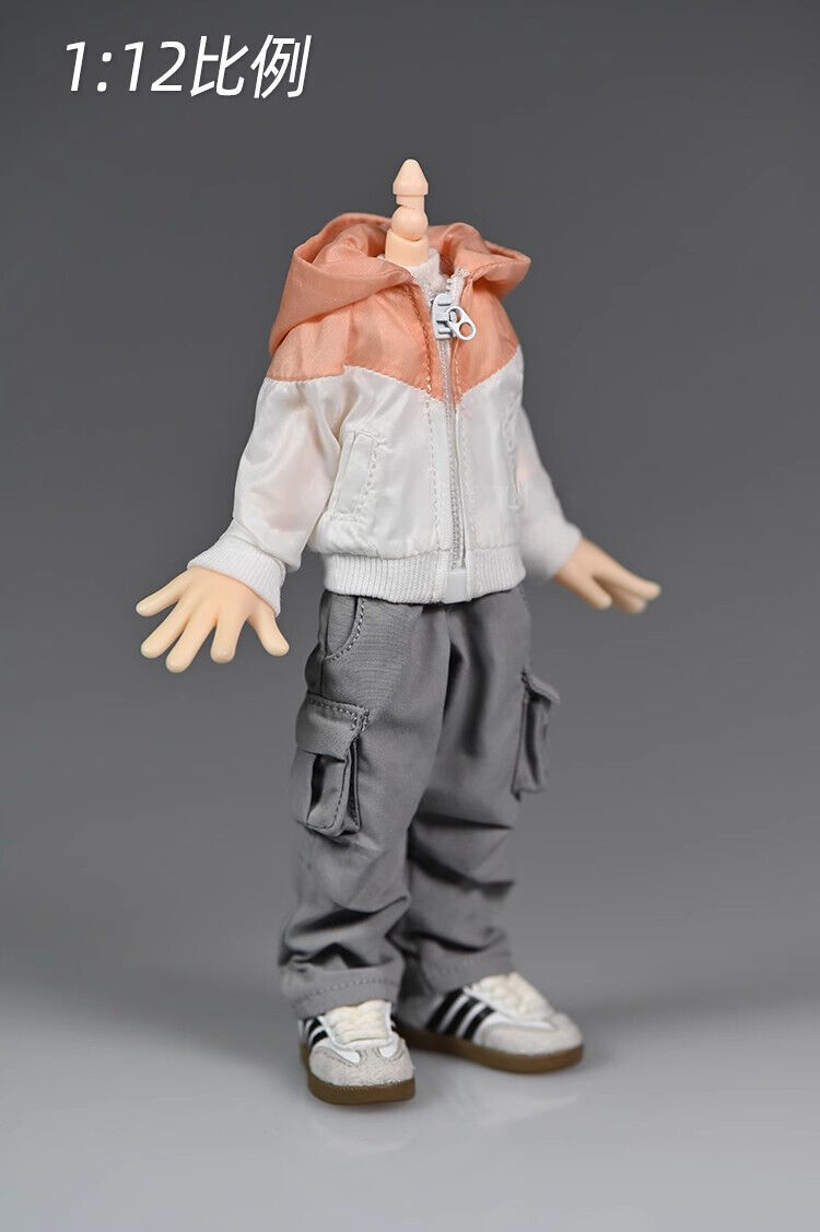 1/12 Sport Jacke Mantel weibliche männliche Kleidung Modell Passform 6" PH Actionfigur Körper - Bild 8 von 10