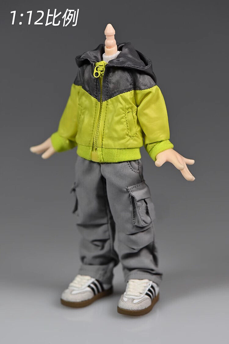 1/12 Sport Jacke Mantel weibliche männliche Kleidung Modell Passform 6" PH Actionfigur Körper - Bild 9 von 10